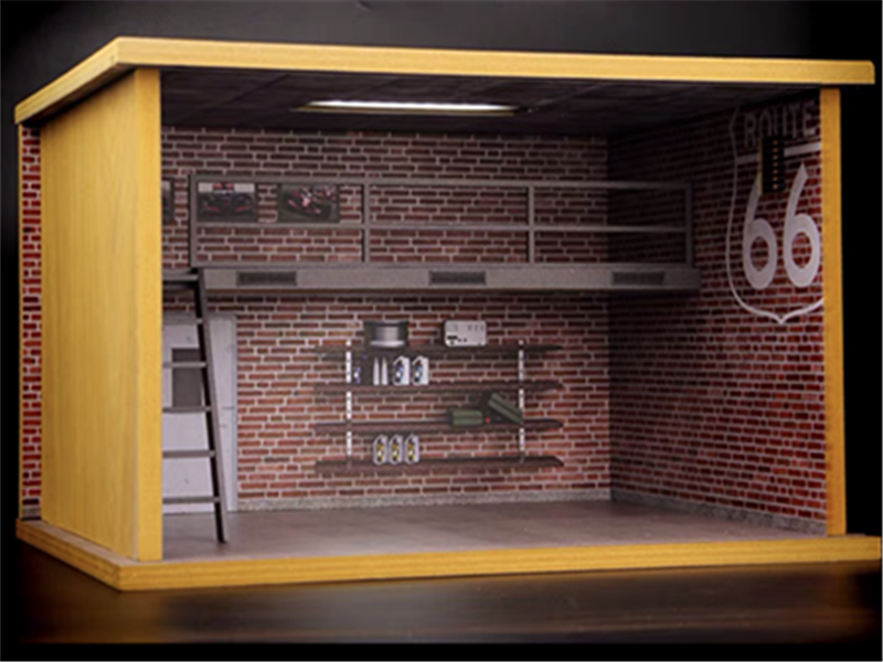 1/24 1/28 Scale Car Garage 2Parking Space B