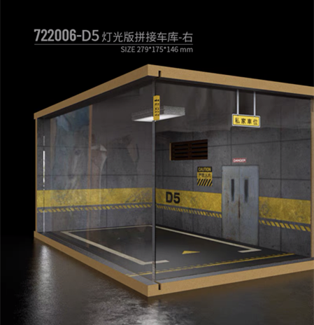 1/24 1/28 Scale Car Garage 1Parking Space A