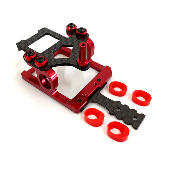 NX-103 NEXX Racing Precision CNC 7075 Square Motor Mount for 90-94mm RM  (RED) (BLACK) (BLUE)