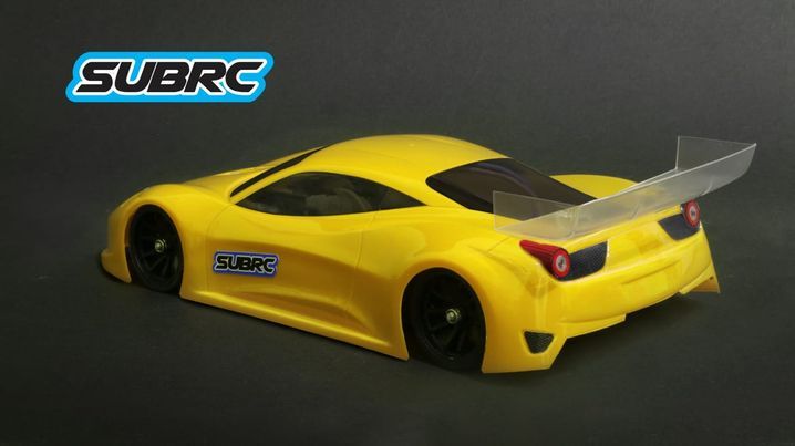 SUBRC SBRC-B009 1/28 Lexan Touring Body 458GT WB 98MM