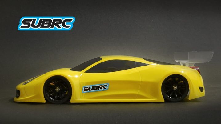 SUBRC SBRC-B009 1/28 Lexan Touring Body 458GT WB 98MM
