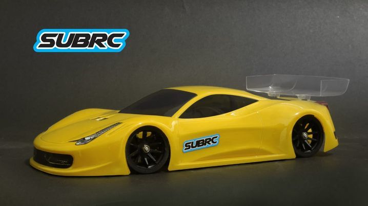 SUBRC SBRC-B009 1/28 Lexan Touring Body 458GT WB 98MM