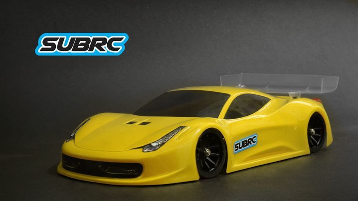 SUBRC SBRC-B009 1/28 Lexan Touring Body 458GT WB 98MM
