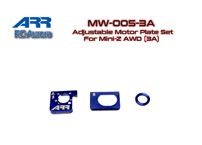 RC-Aurora Adjustable Motor Plate for Mini-Z AWD (3A) #MW-005-3A