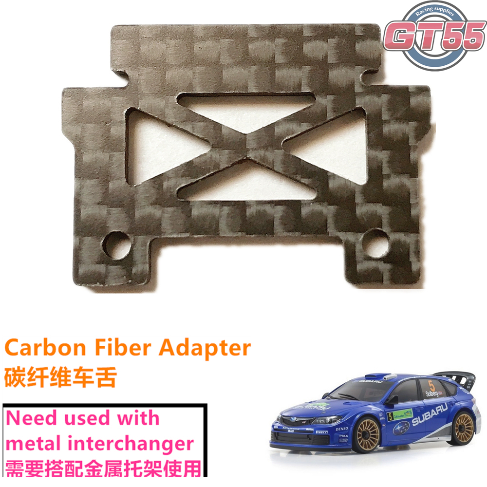 GT55racing MINI-Z SUBARU IMPREZA WRC 2008 Carbon Fiber Body Clip Adapter #MZN160-CF