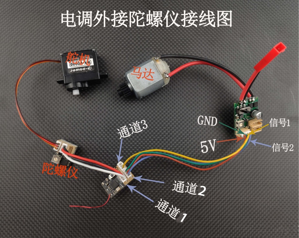 ZERO-Z Micro Brushed ESC With Gyro V2 20A 7.4V #Z-E-02-2S