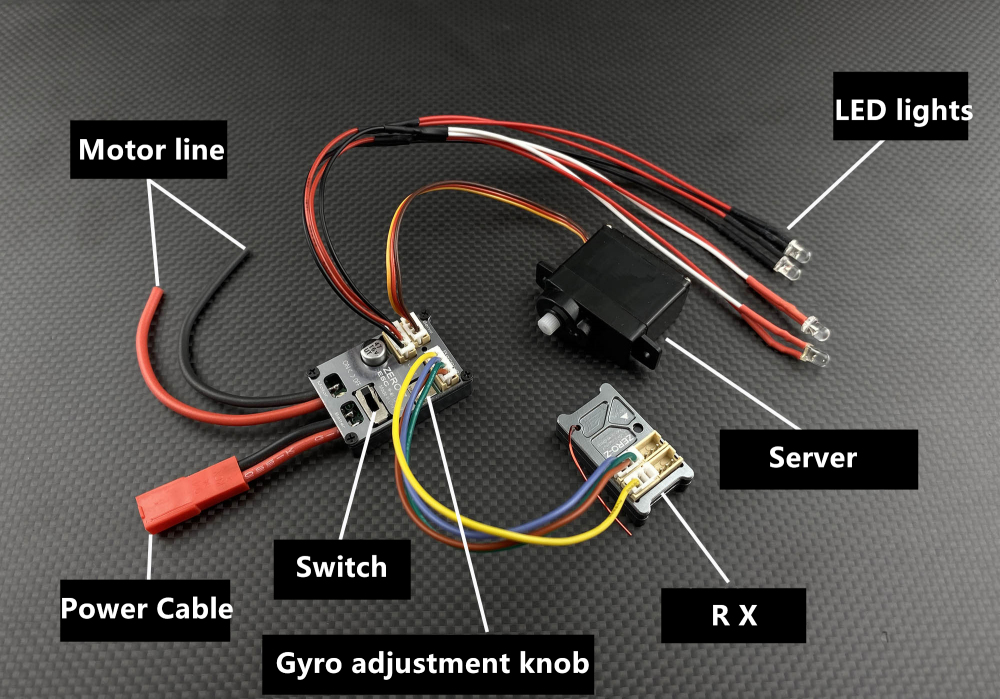 ZERO-Z Micro Brushed ESC With Gyro V2 20A 7.4V #Z-E-02-2S