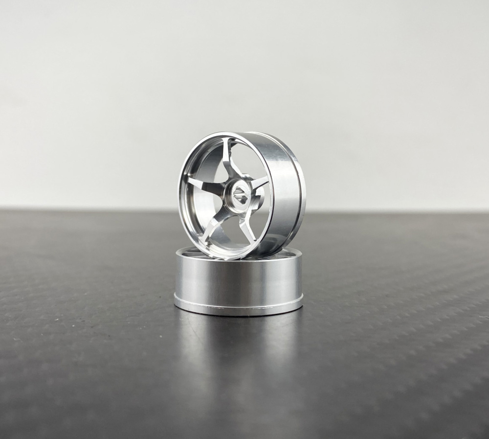 MINI-Z AWD 5-FIVE Metal Wheel Silver (diameter 22mm, 2PCS ) #Z-05S-N/W