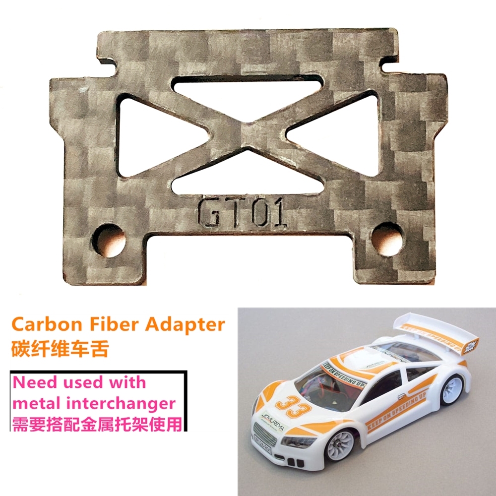 GT55racing 1/28 JOMUREMA Mini-Z GT01 Carbon Fiber Body Clip Adapter #JOM280354-CF