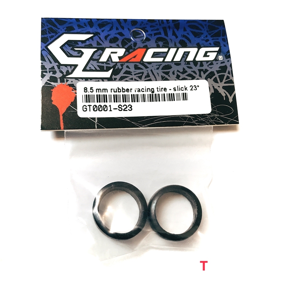 GL racing 8.5mm Rubber Racing Front Tire - Slick 23* #GT0001-S23