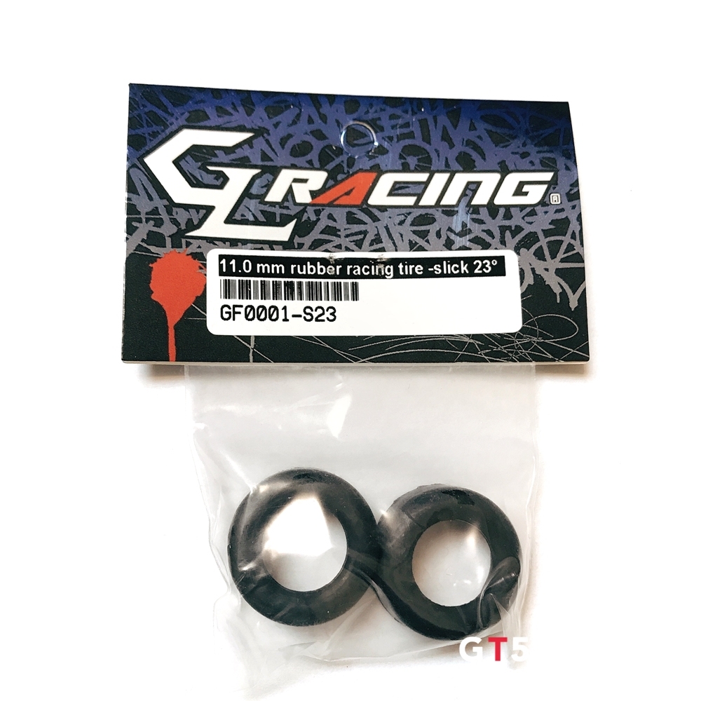 GL racing F1 11mm Rubber Racing Front Tire -Slick 23°* #GF0001-S23