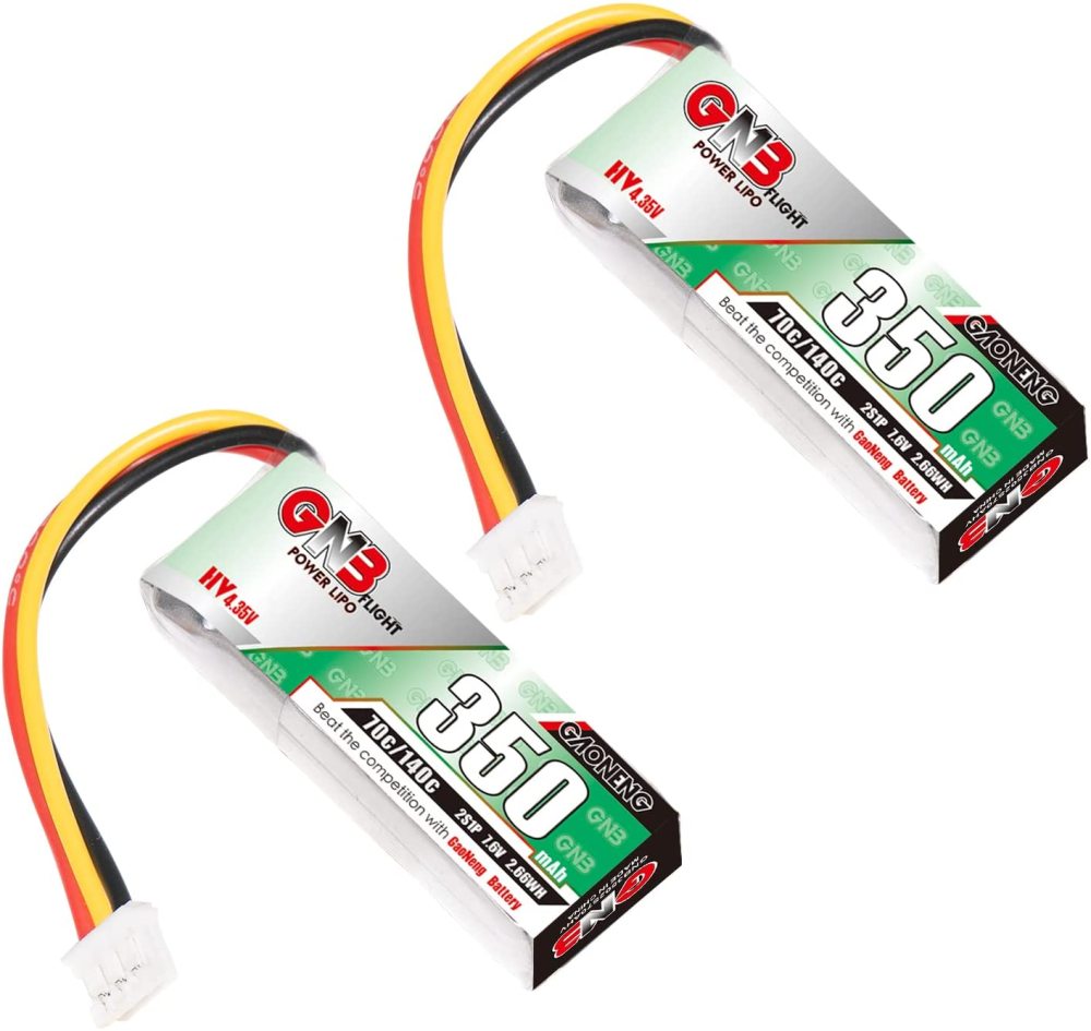 GAONENG GNB 2S 7.6V HV 350mAh 70C LiPo Battery PH2.0 3Pin Connector For MINI-Z RC CAR FPV Drone EMAX NanoHawkr