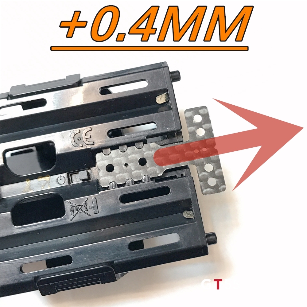 GT55 Racing MM/RM (+0.4MM) Carbon T-Plate 5PCS NO.1-5 Soft to Hard Thickness 0.5mm For Kyosho Mini-Z MR03 #CF-MM05-P04