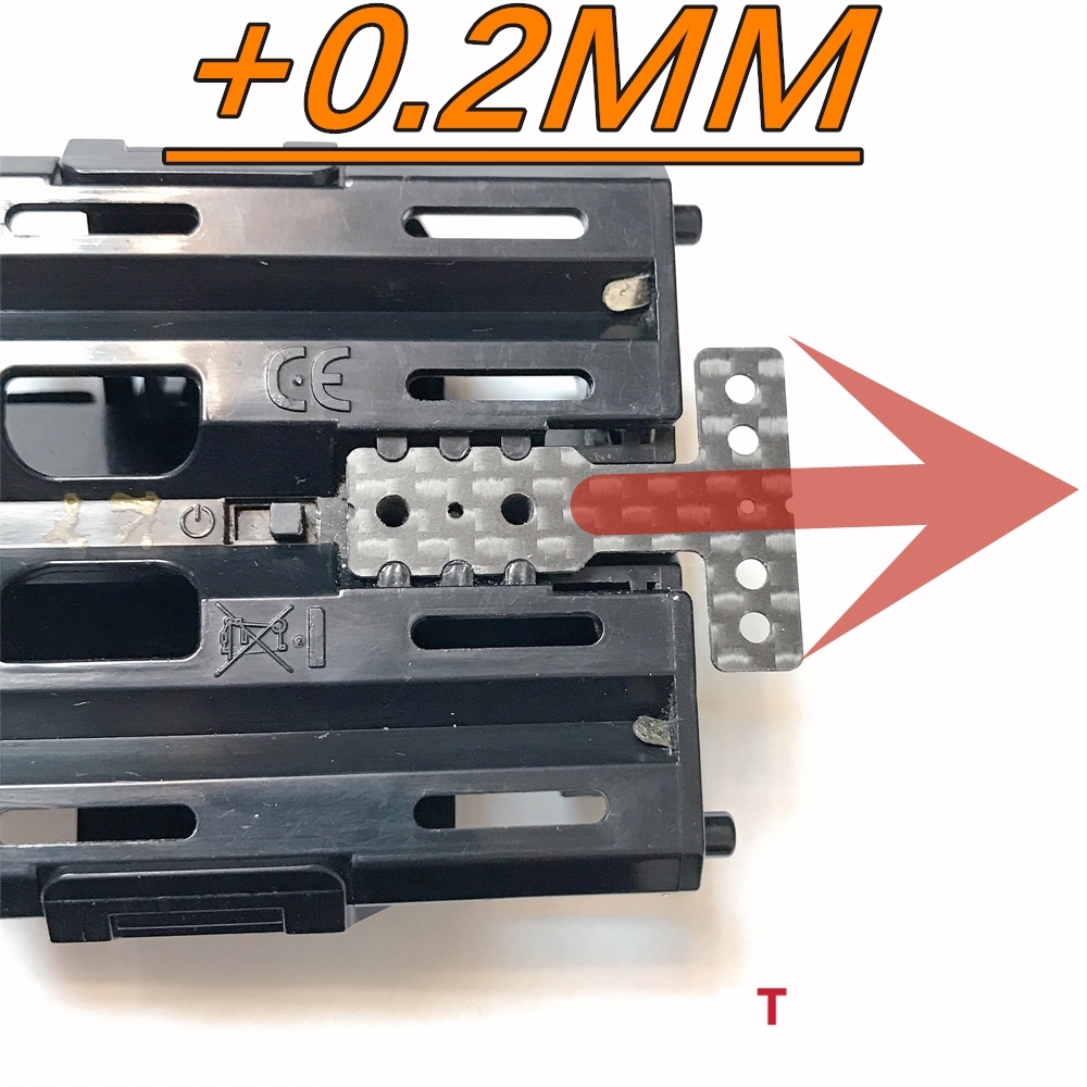 GT55 Racing MM/RM (+0.2MM) Carbon T-Plate 5PCS NO.1-5 Soft to Hard Thickness 0.5mm For Kyosho Mini-Z MR03 #CF-MM05-P02