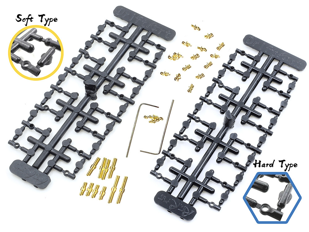 DriftArt2 1/24 1/28 Adjust Full Set (Hard&soft) #DA-AFS-1H1S