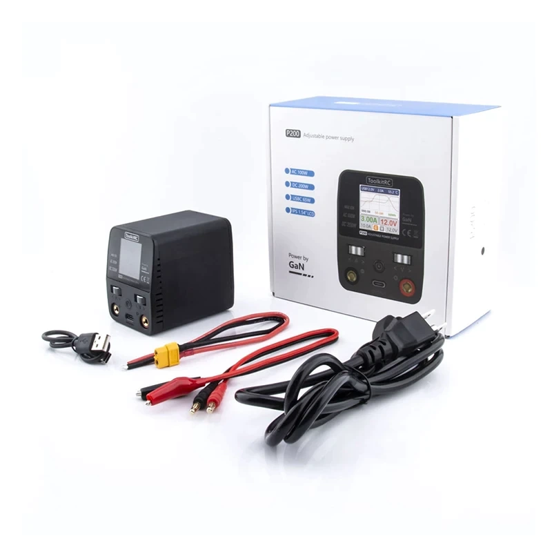 ToolkitRC P200 Adjustable Power Supply (30V/10A/200W)