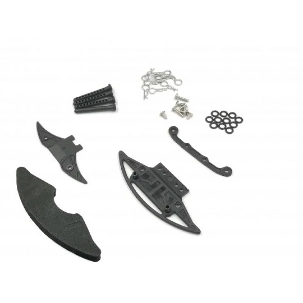 GL Racing GLA Carbon reinforced bumper w/ body post set (Lexan Body) #GLA-035