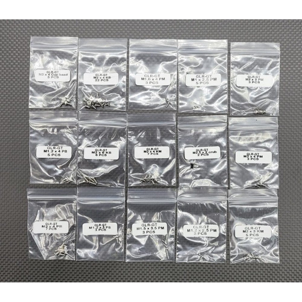GL Racing GLR-GT Screw Set #GL-GT-S-033