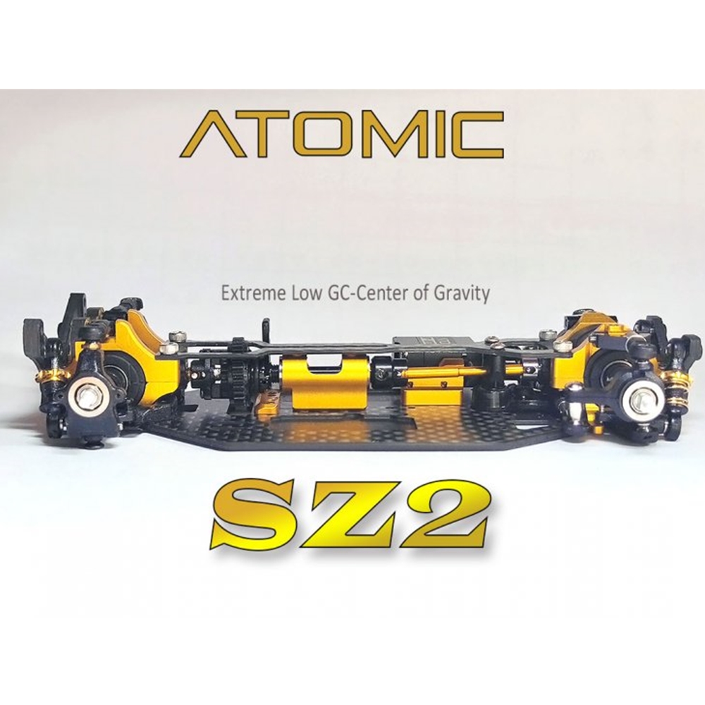 ATOMIC 1/28 SZ2 SHAFT DRIVE AWD CHASSIS KIT ( Without Servo