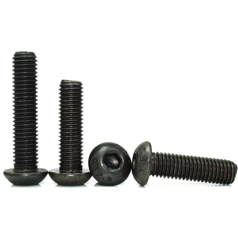 GT55racing M2 Black 12.9 Grade Half Round Head Socket Head Cap Screws