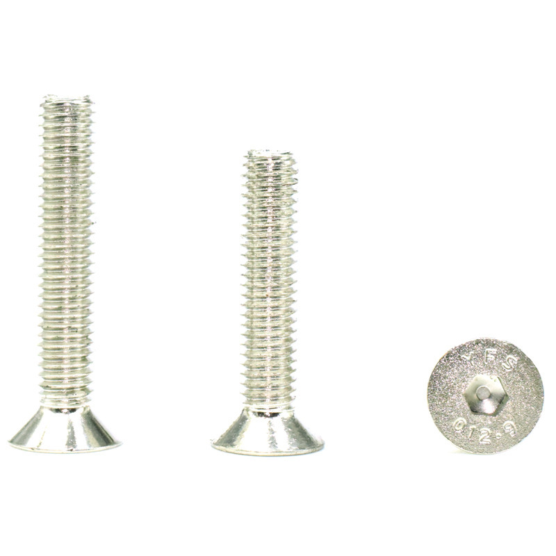 GT55racing M2 silver countersunk head socket head cap screws