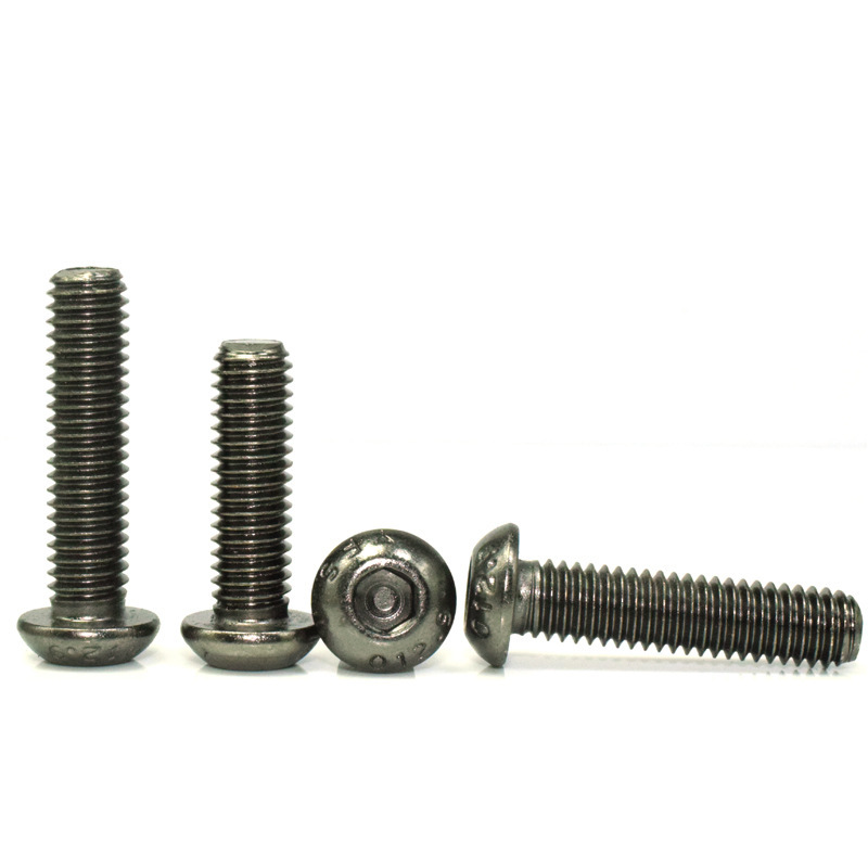 GT55racing M2 Black Nickel Plated 12.9 grade round head socket head cap screws