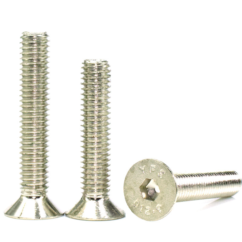 GT55racing M2 silver countersunk head socket head cap screws