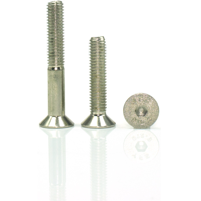 GT55racing M2 silver countersunk head socket head cap screws