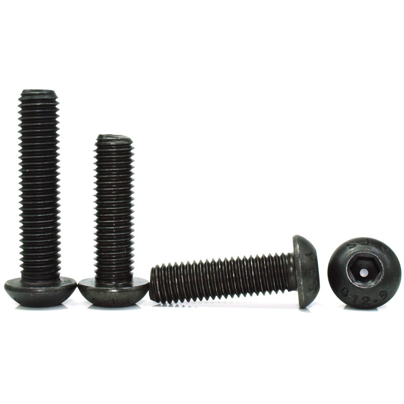 GT55racing M2 Black 12.9 Grade Half Round Head Socket Head Cap Screws