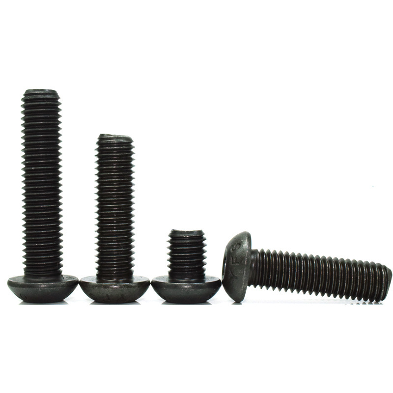 GT55racing M2 Black 12.9 Grade Half Round Head Socket Head Cap Screws