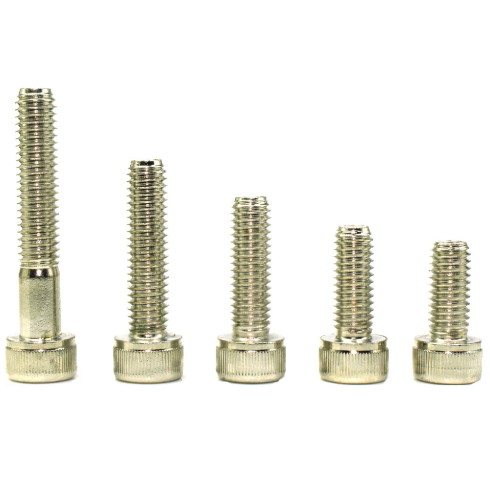 GT55racing M2 Silver White Nickel Plated Cup Head Socket Head Cap Screw 12.9 Grade