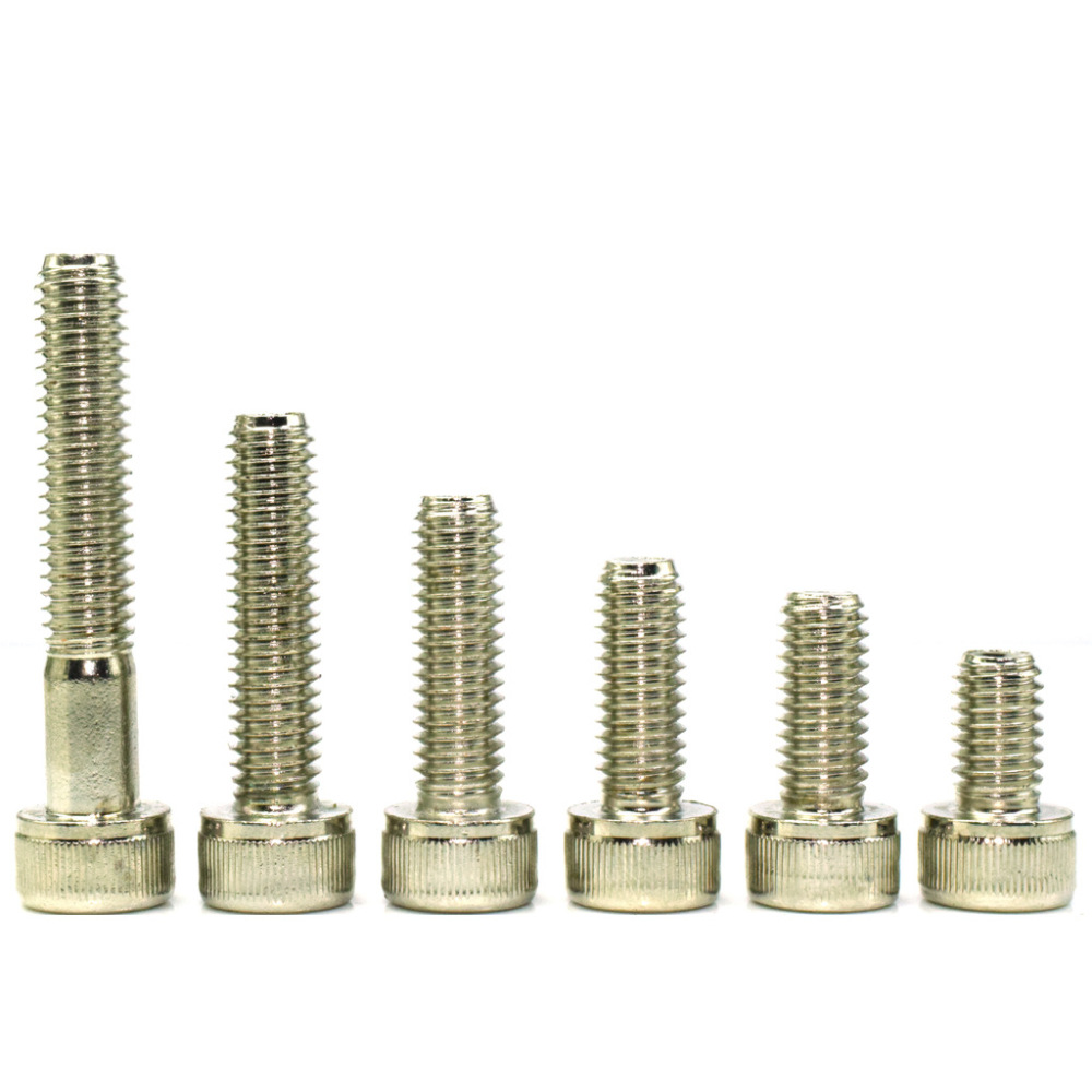 GT55racing M2 Silver White Nickel Plated Cup Head Socket Head Cap Screw 12.9 Grade