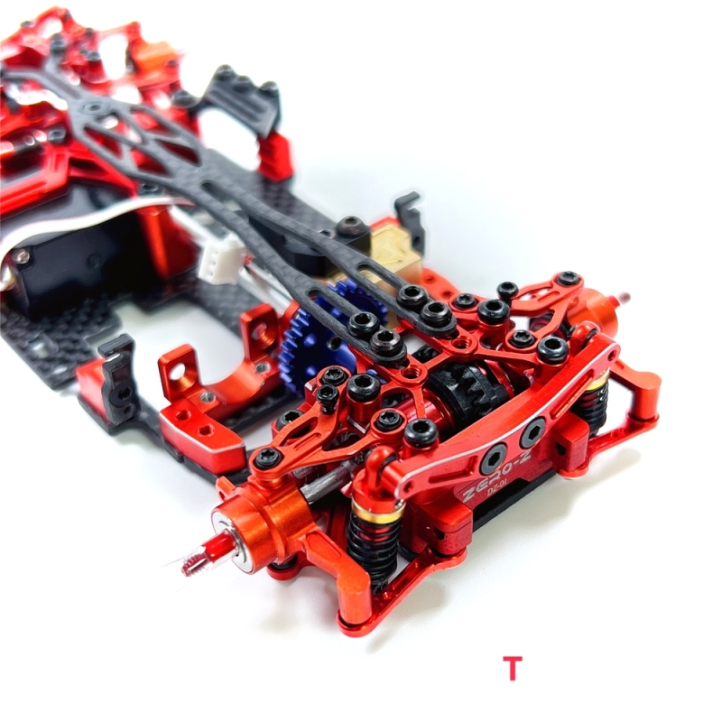 ZERO-Z 1/28 DZ01 AWD Chassis Red Finished Version (racing and drifting wheelbase 90/94/98mm)