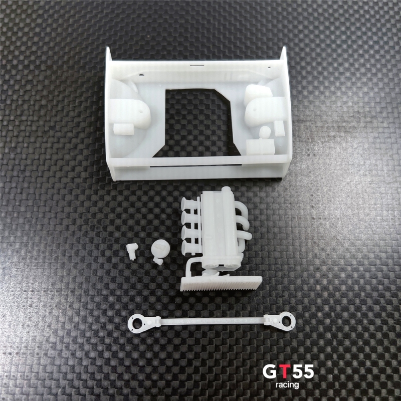 GT55racing 1/28 3D Printed Naturally Aspirated Engine for KYOSHO TOYOTA AE86 Body