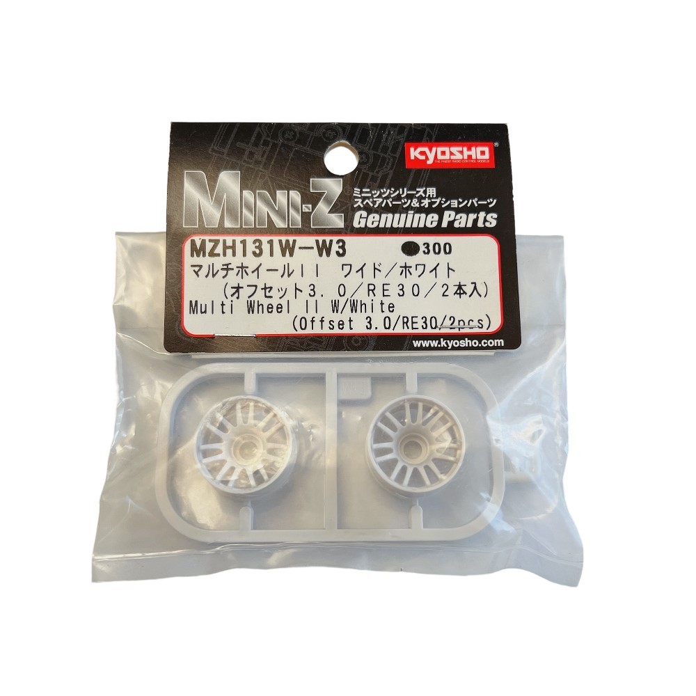 KYOSHO Multi Wheel II W/Offset 3.0(White/RE30/2) #MZH131W-W3