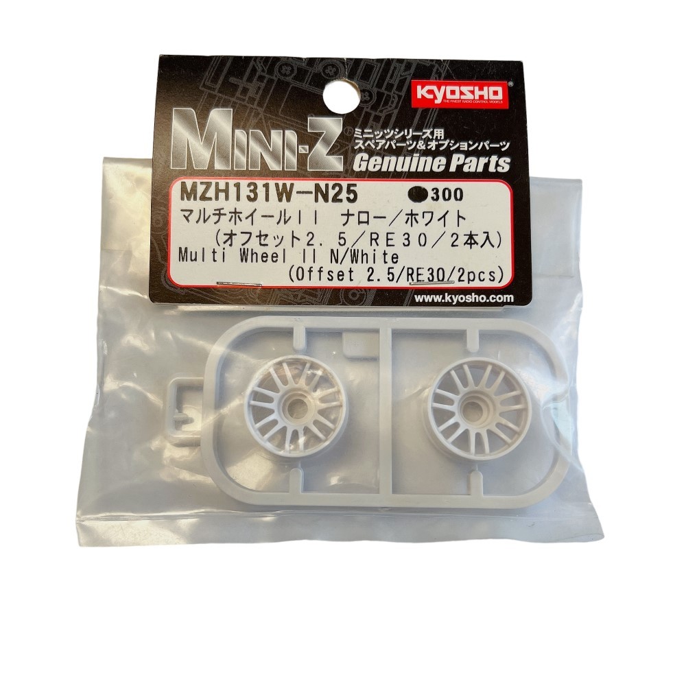KYOSHO Multi Wheel II N/Offset 2.5(White/RE30/2)  #MZH131W-N25