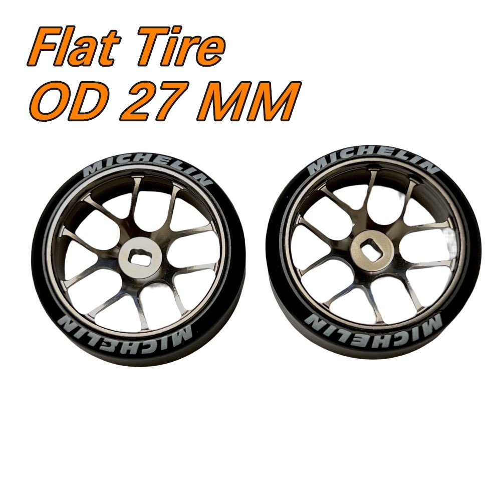 1/24 1/28 MINI-Z AWD CNC Magic Wheels Grey (OD 22.5mm) 2 pcs GT55racing #HG-Magic-G