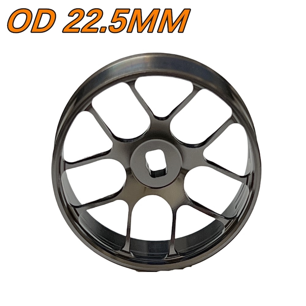 1/24 1/28 MINI-Z AWD CNC Magic Wheels Grey (OD 22.5mm) 2 pcs GT55racing #HG-Magic-G