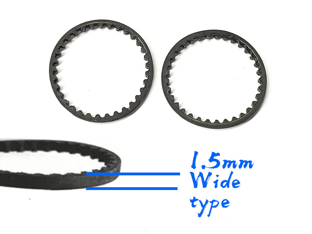 DriftArt2 V-belt 33T 1.5mm Wide Type 2 Pcs #DA-BLT-2PW