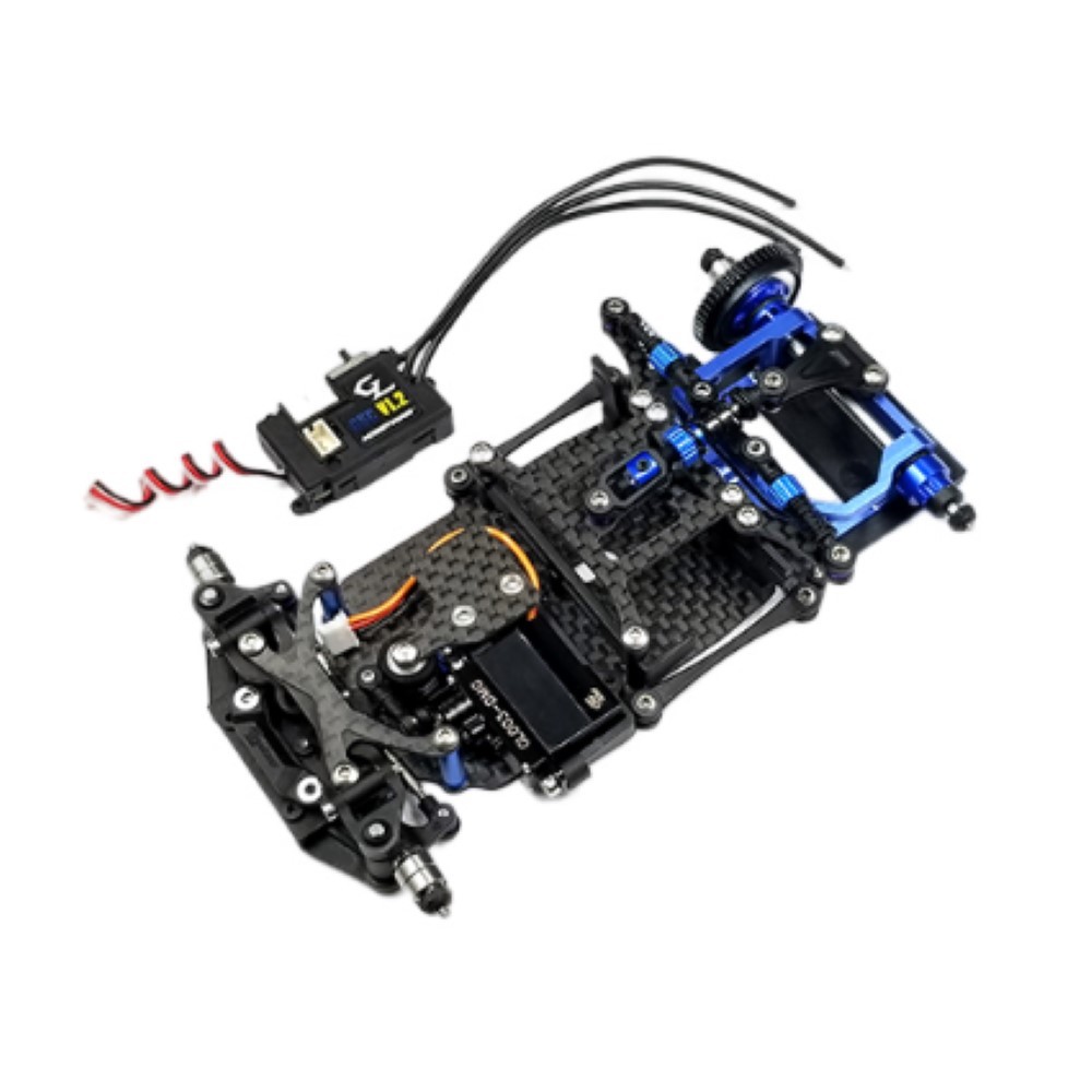 GL Racing GLR 1/27 RWD Chassis - W/O RX #GLR-001-KSET