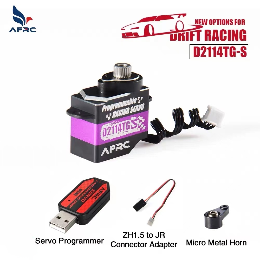 AFRCD2114TGS Purple Programmable Servo 11g All Metal Ultra Quiet