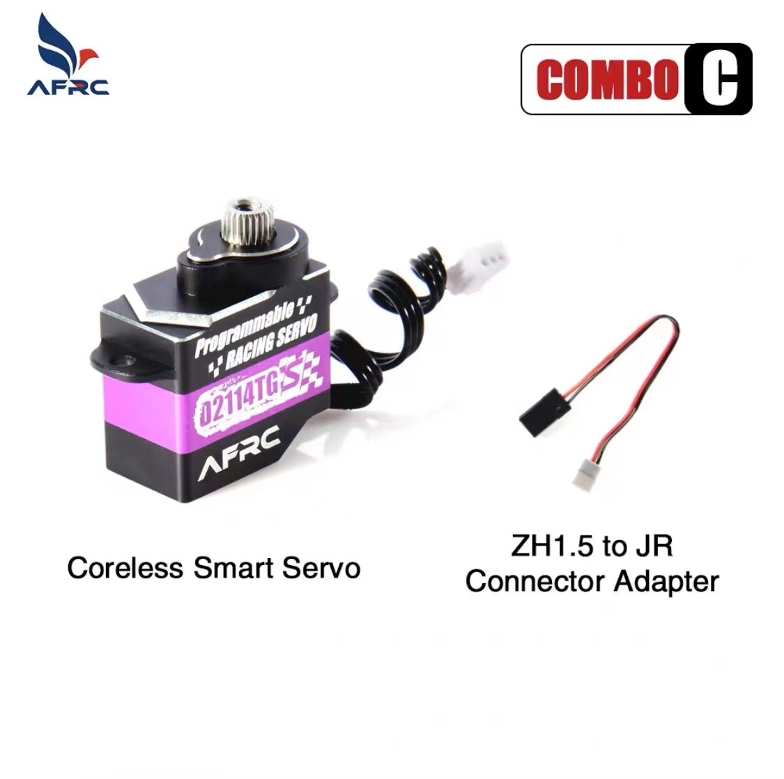 AFRCD2114TGS Purple Programmable Servo 11g All Metal Ultra Quiet