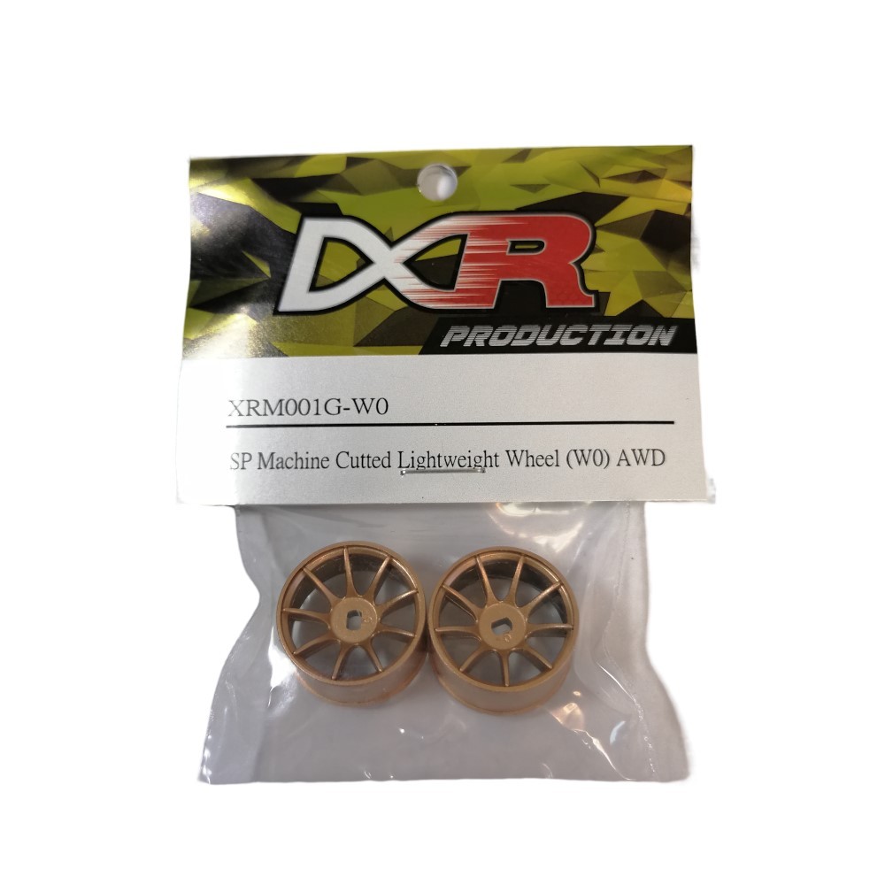 DXR 1/28  MP1 Machine Cutted Light Weight Wheel - AWD Gold OD 20MM XRM001G-N XRM001G-W