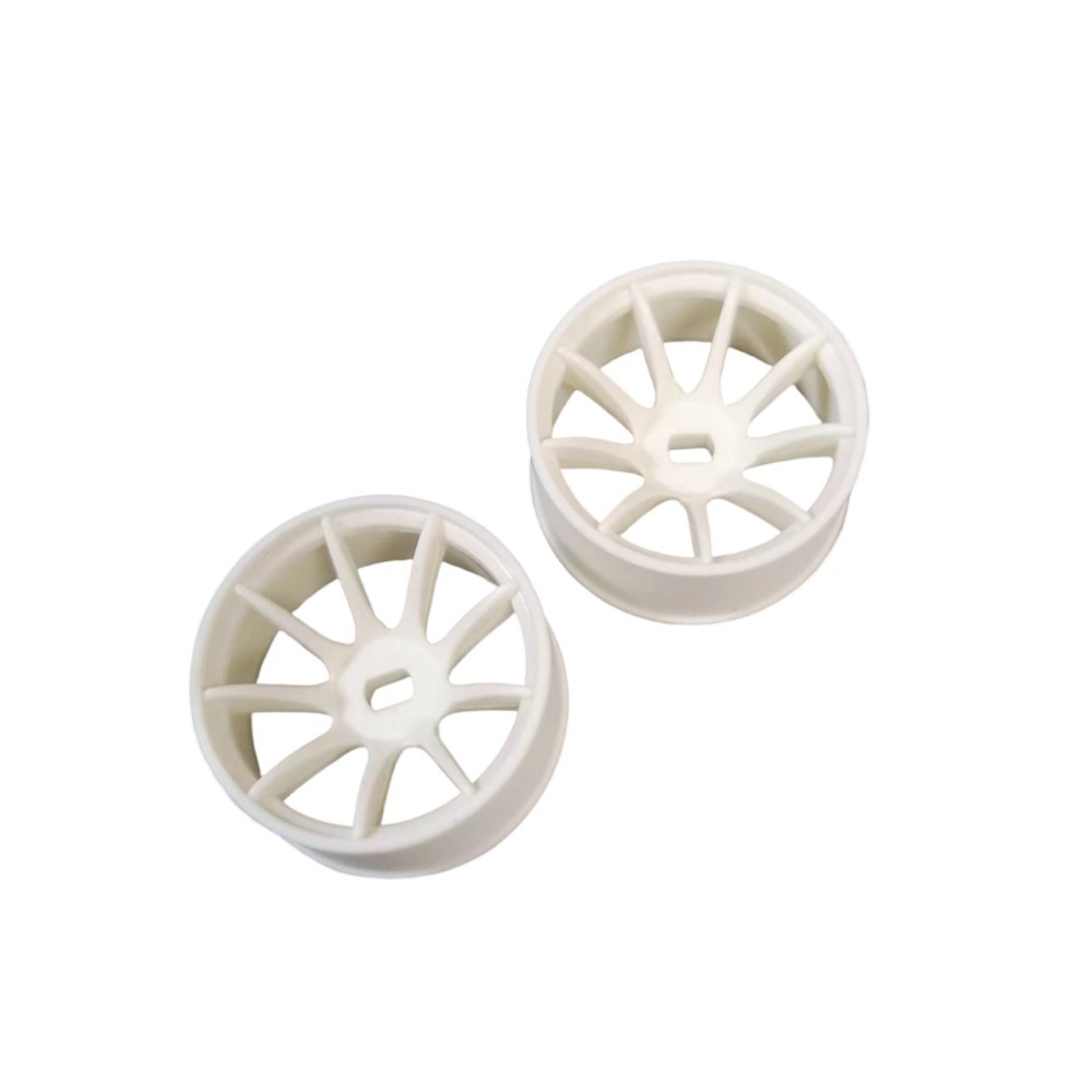 DXR 1/28  MP1 Machine Cutted Light Weight Wheel - AWD White OD 20MM XRM003-N XRM003-W