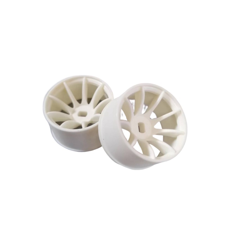 DXR 1/28  MP1 Machine Cutted Light Weight Wheel - AWD White OD 20MM XRM003-N XRM003-W