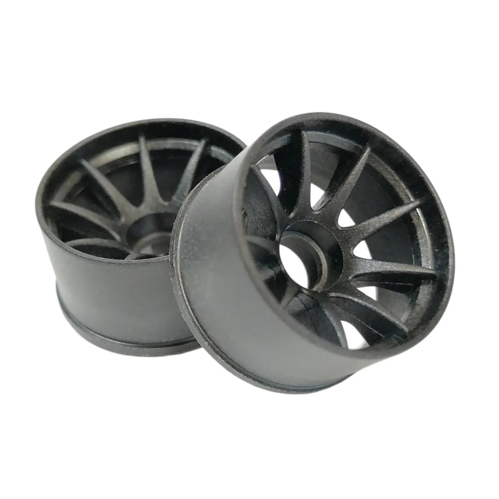 DXR 1/28 MP1 Machine Cutted Carbon Wheel SP - RWD Black OD 20MM XRM002-W XRM002-N