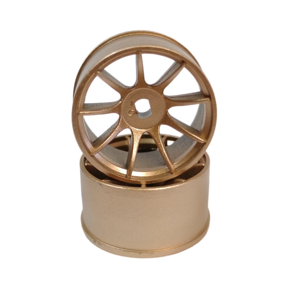 DXR 1/28  MP1 Machine Cutted Light Weight Wheel - AWD Gold OD 20MM XRM001G-N XRM001G-W