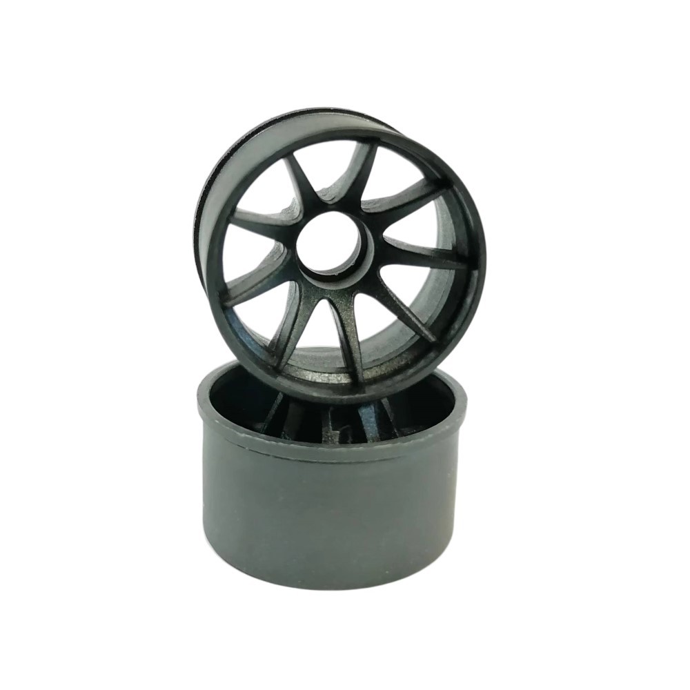 DXR 1/28 MP1 Machine Cutted Carbon Wheel SP - RWD Black OD 20MM XRM002-W XRM002-N
