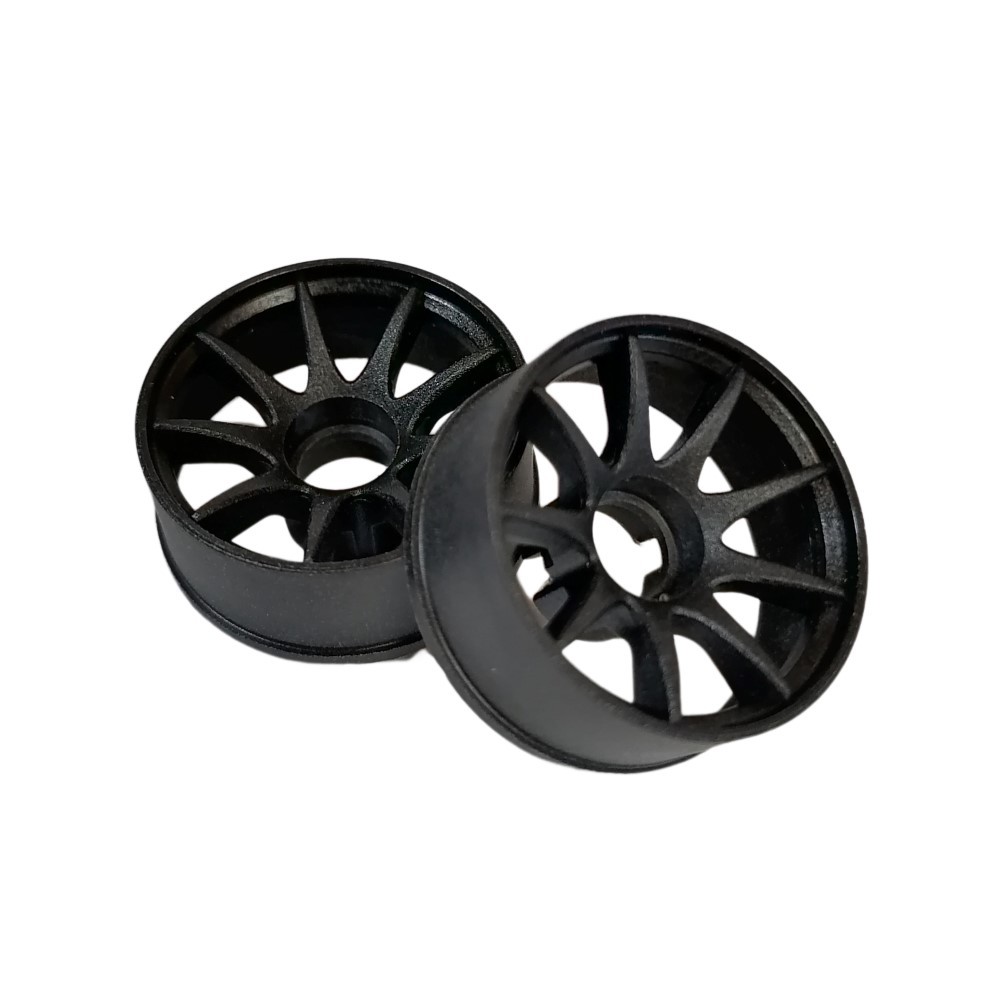 DXR 1/28 MP1 Machine Cutted Carbon Wheel SP - RWD Black OD 20MM XRM002-W XRM002-N