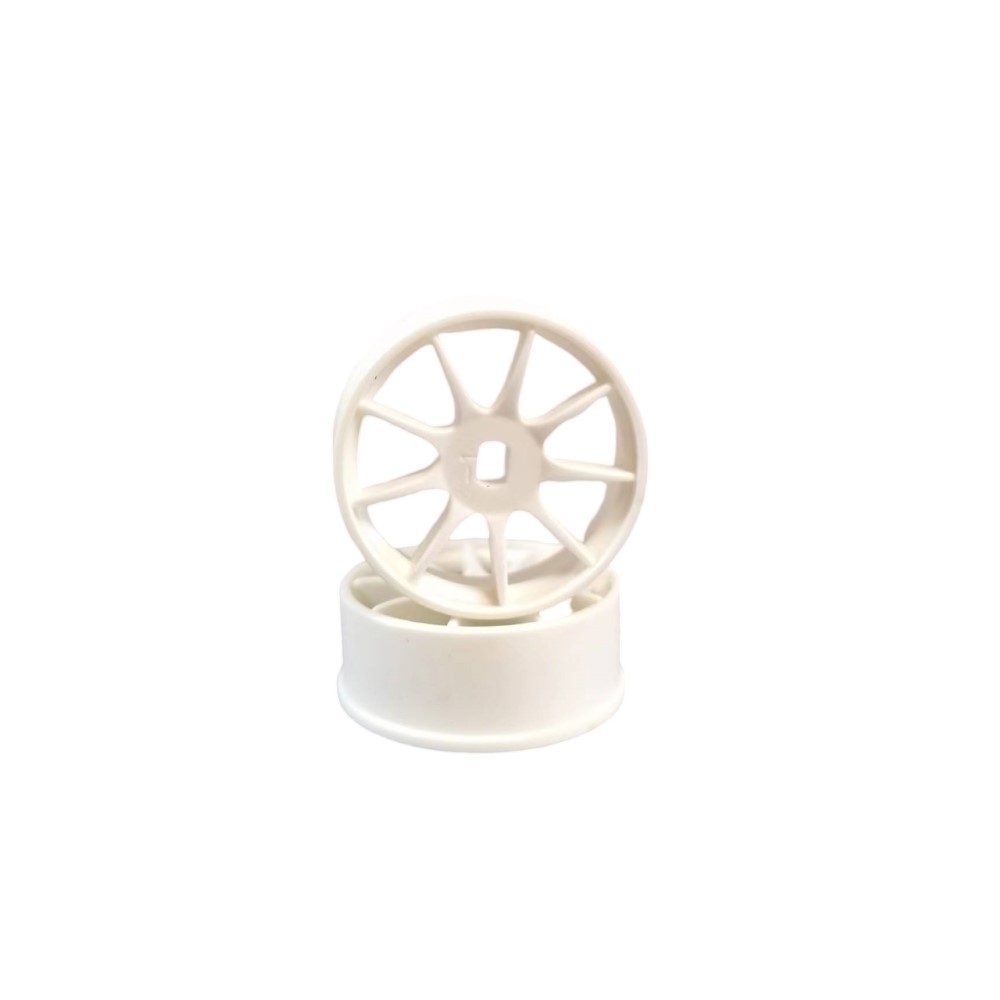 DXR 1/28  MP1 Machine Cutted Light Weight Wheel - AWD White OD 20MM XRM003-N XRM003-W